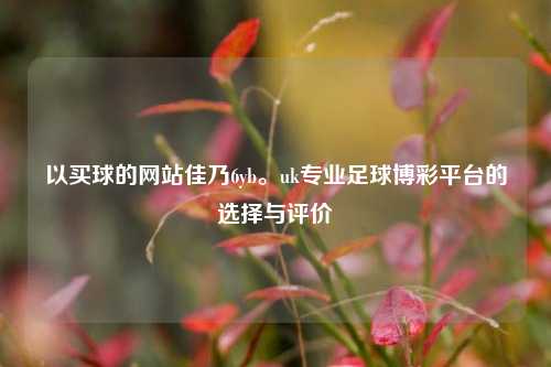 以买球的网站佳乃6yb。uk专业足球博彩平台的选择与评价