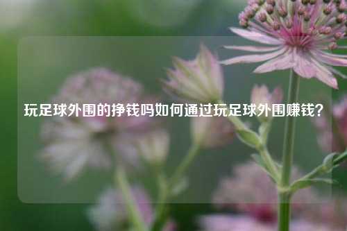 玩足球外围的挣钱吗如何通过玩足球外围赚钱？